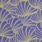 Preview: Dekostoff Canvas Muscheln flieder hellgelb
